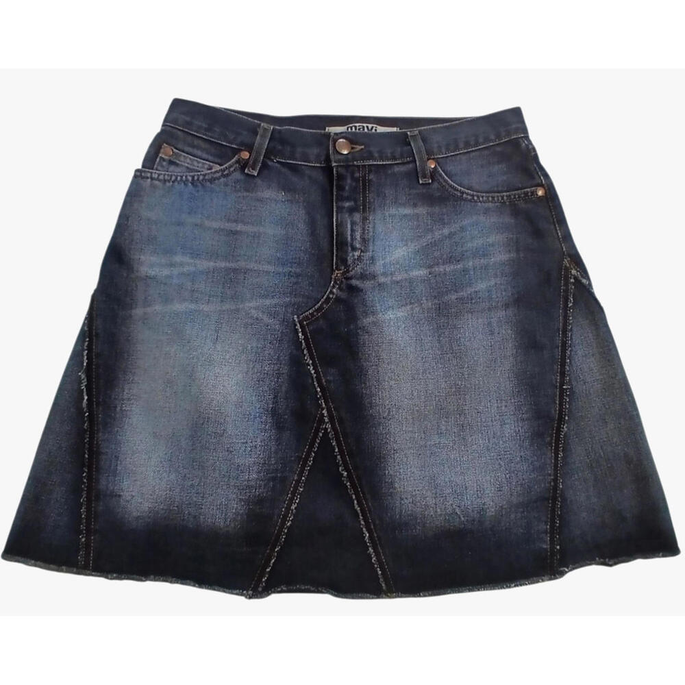 Mavi Hailey Denim Mini Skirt Womens S Blue A Line Cotton Casual